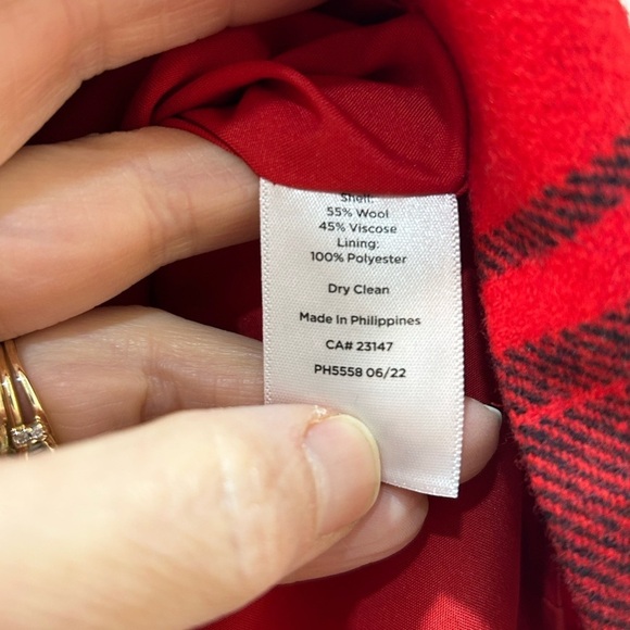 NWT Talbots Sz 8 Fireplace Plaid A-Line Wool Blend Skirt Academia Buffalo Check - Picture 8 of 8